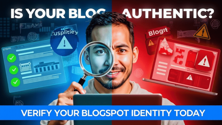 how can i know if my blogspot blog is authentic